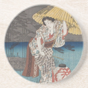 Porta copos Ichiryusai Hiroshige