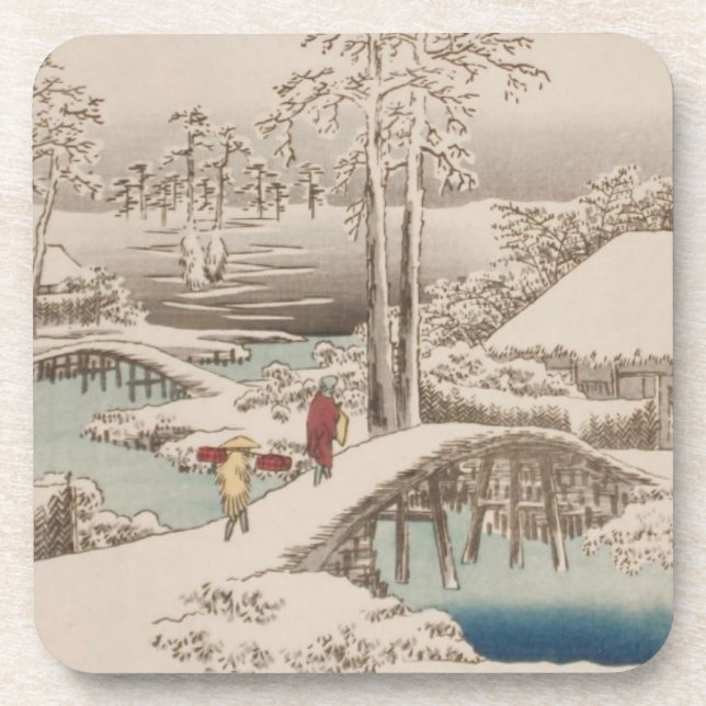 Porta copos Ichiryusai Hiroshige (Frente)