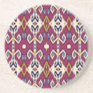Porta-copos Ikat Chevron: Elegância Étnica