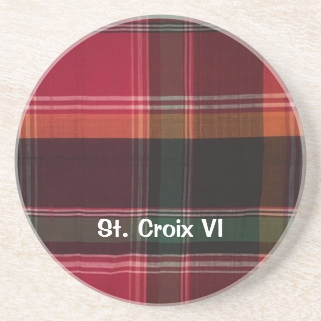 Porta-copos Ilhas Virgens USVI St. Croix Personalize (Frente)