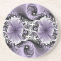 Ilusão Lilás Arte Floral Abstrata Fantasia Fractal