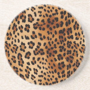 Porta-copos Impressão de Animais Castanhos-Pretos-Leopardo