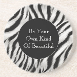 Porta-copos Impressão de Zebra Negra e Branca - Safari