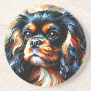 Porta-copos Impressão em Acrílico do Cão Cavalier King Charles