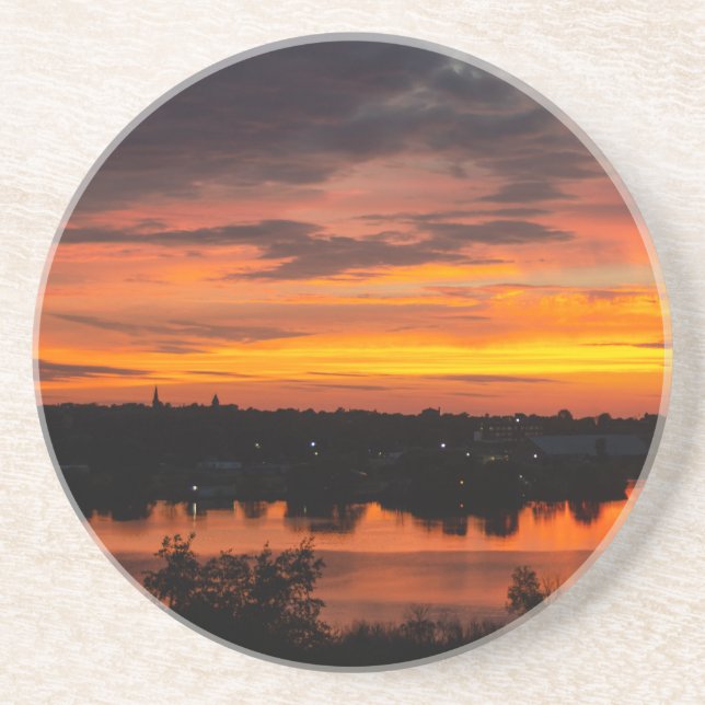 Porta-copos Incrível Sunset no Lago Manistee (Frente)