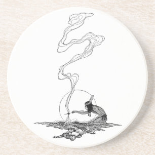 Porta-copos Indiano em sua solidão pelo NC Wyeth Vintage Weste