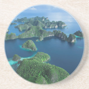 Porta-copos Indonésia, Papua Ocidental. Aérea de Raja Ampat