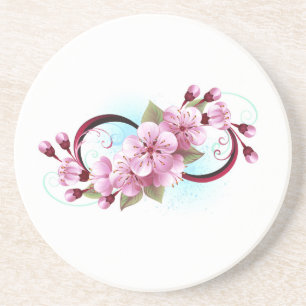 Porta-copos Infinidade com Flores de Flor Sakura