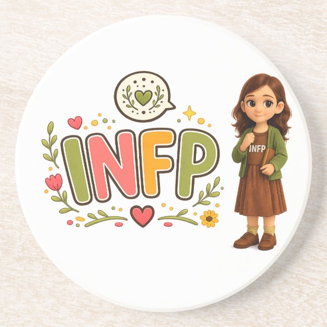 Porta-copos INFP — A Sonhadora Criativa (Frente)