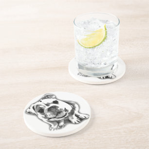 Porta copos inglesa do filhote de cachorro do