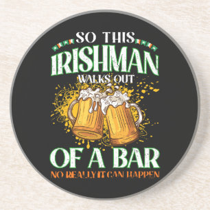 Porta-copos Irlandês Bebendo Cerveja Dia de São Patrício