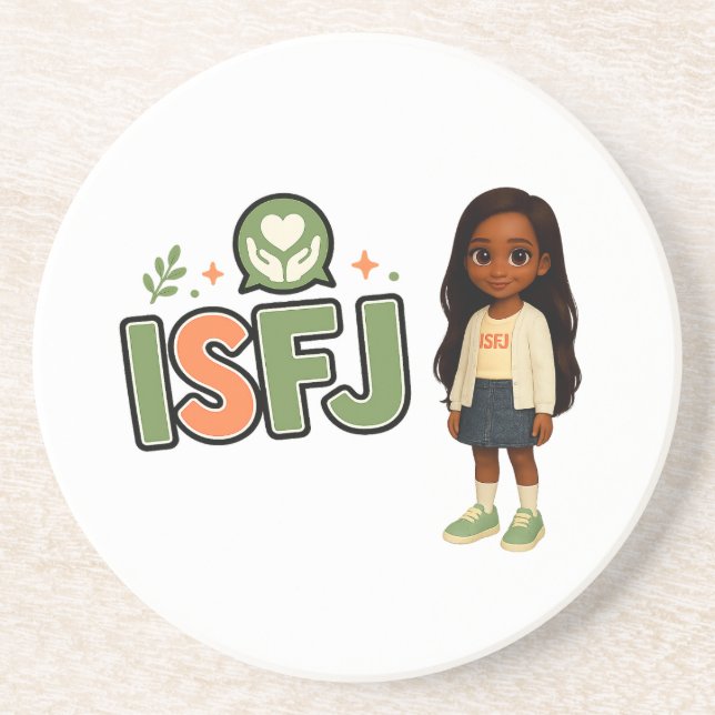 Porta-copos ISFJ — A Guardiã da Harmonia (Frente)
