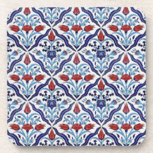 Porta copos Iznik azulejos Cork