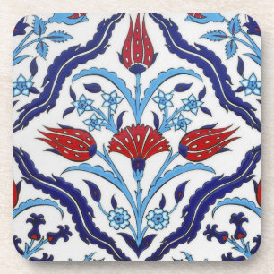 Porta copos Iznik azulejos Cork