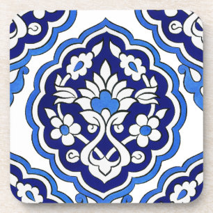 Porta copos Iznik azulejos Cork