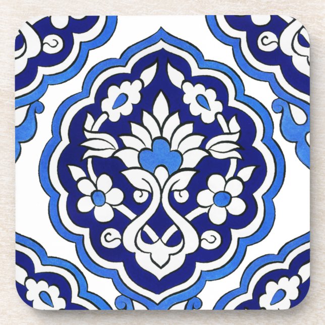 Porta copos Iznik azulejos Cork (Frente)
