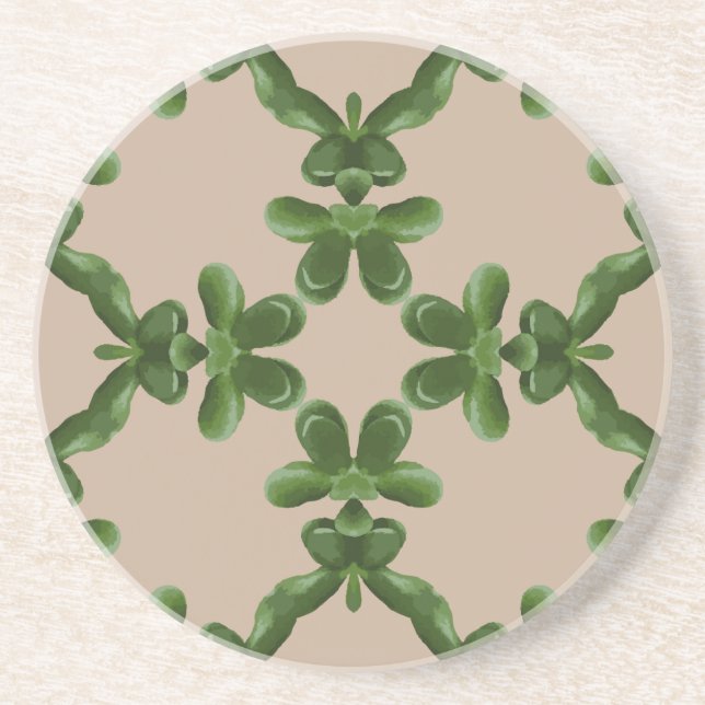 Porta-copos Jade Lattice in Beige (Frente)