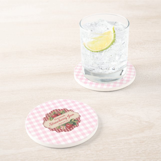 Porta-copos Jam de Morango (Lateral)