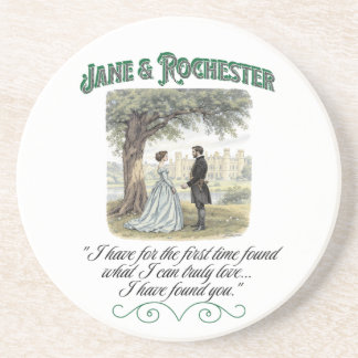 Porta-copos Jane & Rochester Thornfield Hall Romantic Quote 