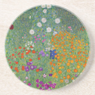 Porta-copos Jardim camponês, Pintura a óleo, Gustav Klimt