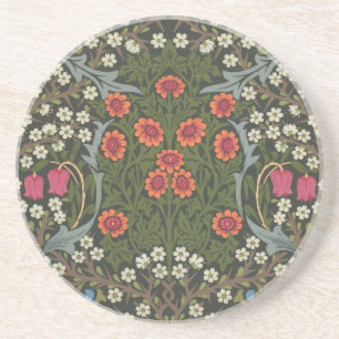 Porta-copos Jardim Flor Clássico de Amieiro Preto William Morr