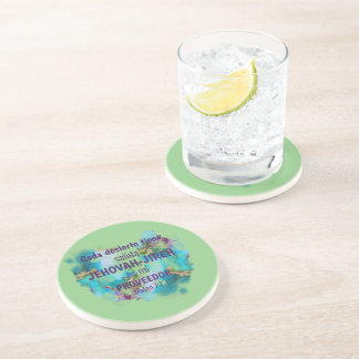 Porta-copos Jehovah Jireh Provedor Azul Roxo Verde