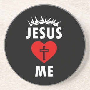 Porta-copos Jesus Ama ME Cristão Religioso