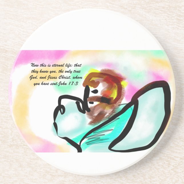 Porta-copos Jesus aqui (Frente)