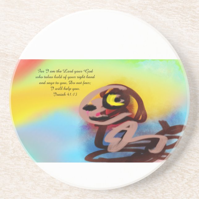 Porta-copos Jesus aqui (Frente)