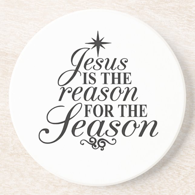 Porta-copos Jesus É A Razão Da Temporada De Natal  (Frente)