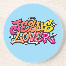 Porta-copos Jesus Lover Sandstein Untersetzer