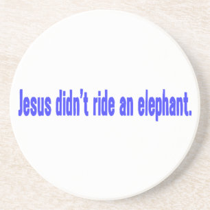 Porta-copos Jesus Não Montou Elefante Adesivo