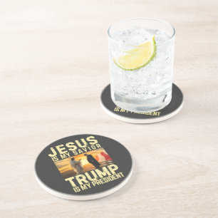 Porta-copos Jesus Trump - Jesus É Meu Senhor Salvador