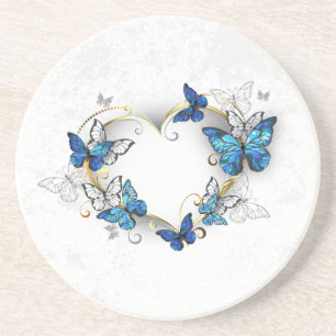 Porta-copos Jewelry Heart with Butterflies Morpho