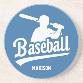 Porta-copos Jogador de Baseball de Nome e Cores Personalizado