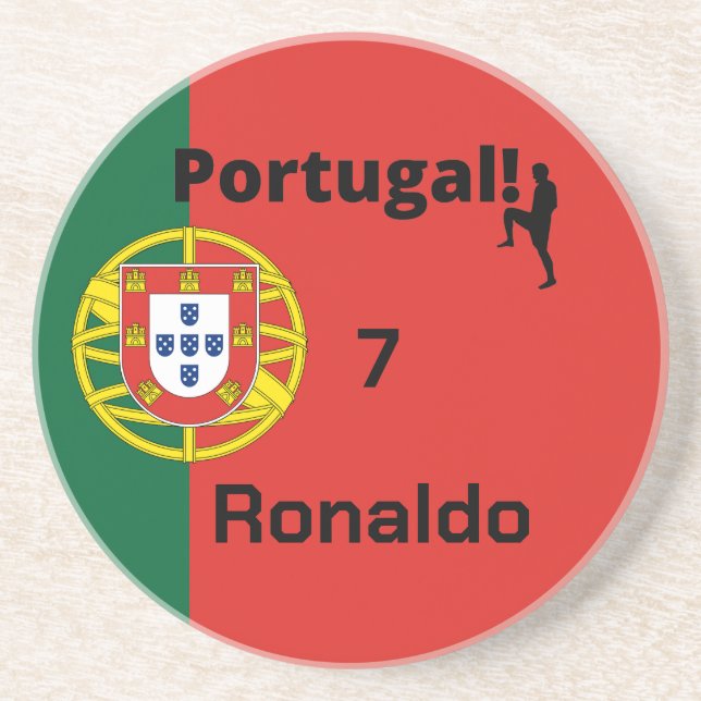 Porta-copos Jogador de Futebol Português personalizável (Frente)