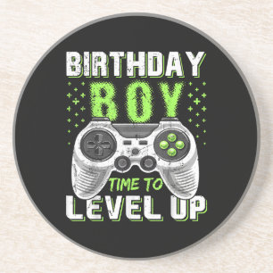 Porta-copos Jogo de Vídeo do Birthday Boy Level Up