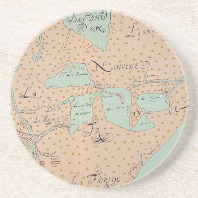 PORTA-COPOS JOLLIET: AMERICA DO NORTE 1674 (Frente)