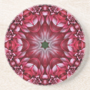 Porta-copos Kaleidoscópio Crimson Dahlia