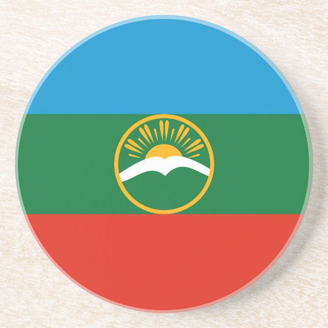 Porta-copos Karachay Cherkessia Flag (Frente)