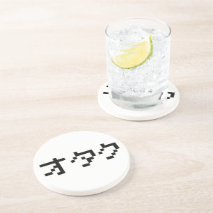 Porta-copos Katakana Japonesa OTAKU 8 Bits
