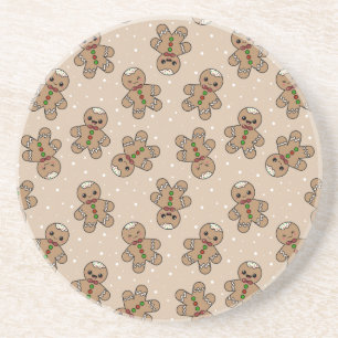 Porta-copos Kawaii Gingerbird Man Pattern