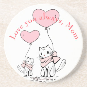 Porta-copos Kawaii Mãe, Cat & Kitten Personalizado