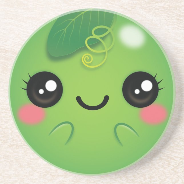 Porta-copos Kawaii Pea (Frente)