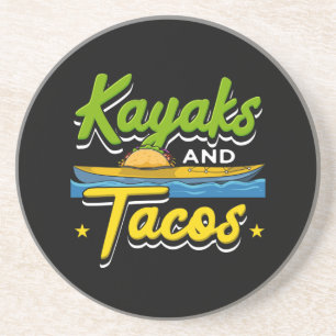 Porta-copos Kayaking - Kayaks e Tacos Engraçado Kayaking