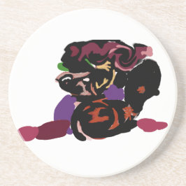 Porta-copos king Charles spaniel and roses sweet 