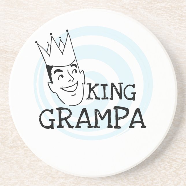 Porta-copos King Grampa T-shirts e presentes (Frente)