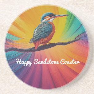 Porta-copos Kingfisher Happy Sandstone
