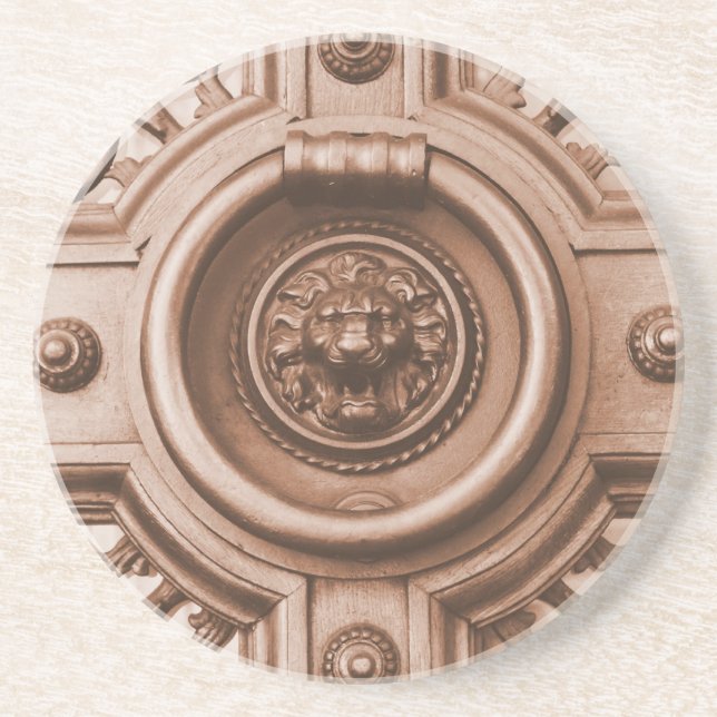 Porta-copos Knock Knock - Antetizador da Porta do Quarto em Ba (Frente)