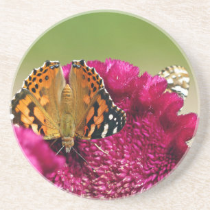 Porta-copos Lady Butterfly Pintada